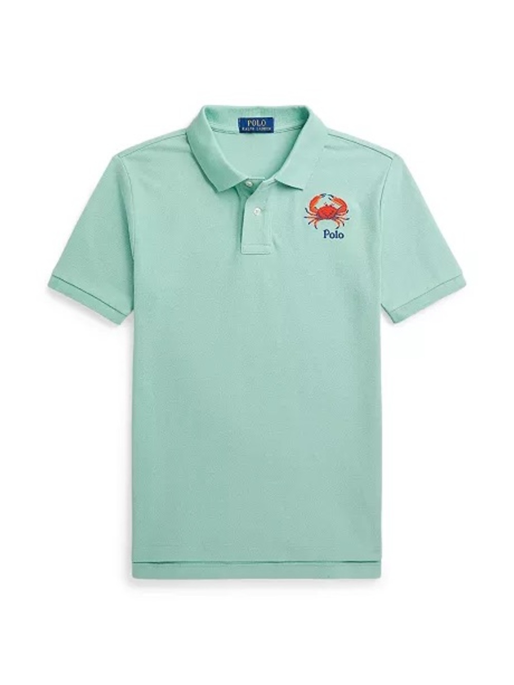 Polo by Ralph Lauren Mint Green Short Sleeve Polo with Crab Patch Size 5
